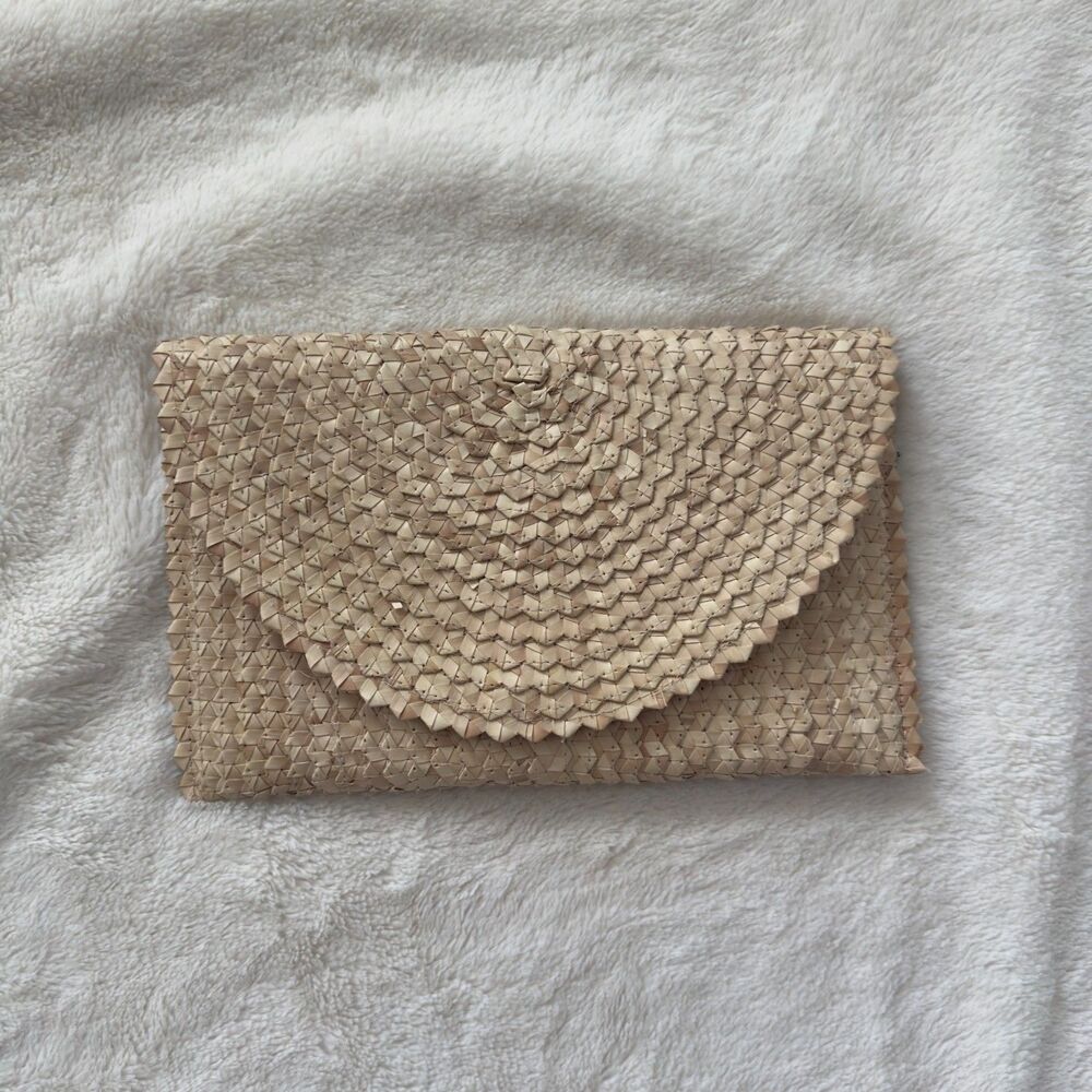 Poppy+Sage straw hand bag
